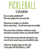 Pickleball Charm