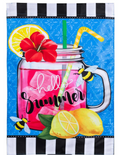 Pink Lemonade Applique Flag