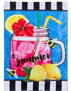Pink Lemonade Applique Flag