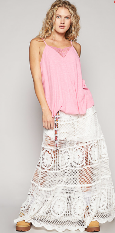 Mandy Pol V-neck sleeveless tunic top