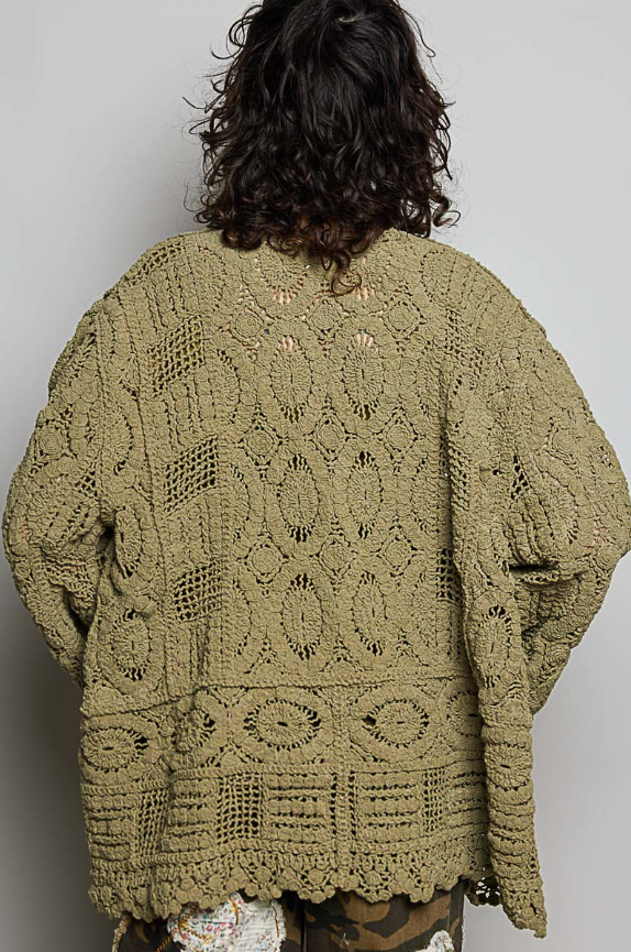Pol Clothing - Crochet Knit Cardigan