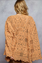 Pol Clothing - Crochet Knit Cardigan