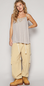 Mandy Pol V-neck sleeveless tunic top