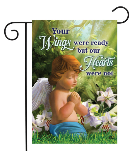 Praying Angel Garden Flag