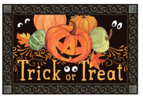 Pumpkin Eyes MatMate Door Mat