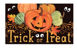 Pumpkin Eyes MatMate Door Mat