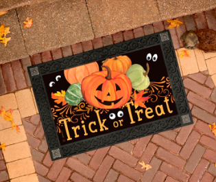 Pumpkin Eyes MatMate Door Mat