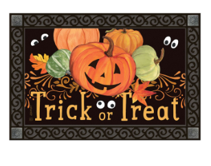 Pumpkin Eyes MatMate Door Mat