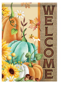 "Pumpkins & Burlap" Durasoft™ Flag