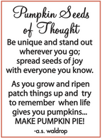 Pumpkin Seeds of Thought Charm