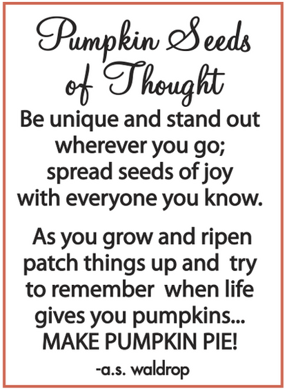 Pumpkin Seeds of Thought Charm