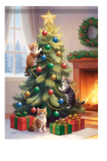 "Purrfect Christmas" Garden Durasoft™ Flag