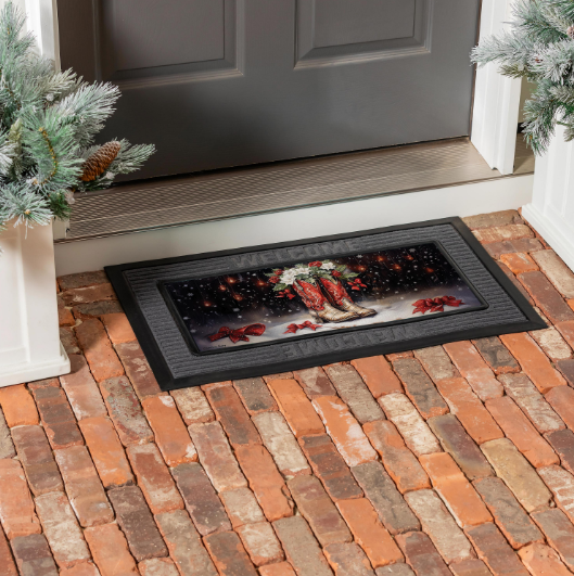 Red Christmas Cowboy Boots Sassafras Switch Mat