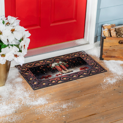 Red Christmas Cowboy Boots Sassafras Switch Mat