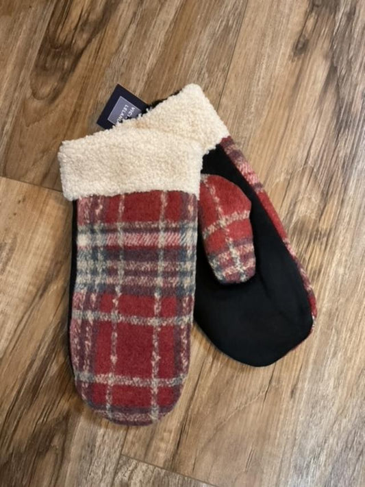 Plaid Mittens