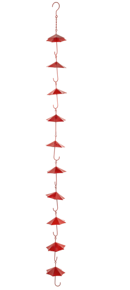 Red Umbrella Rain Chain
