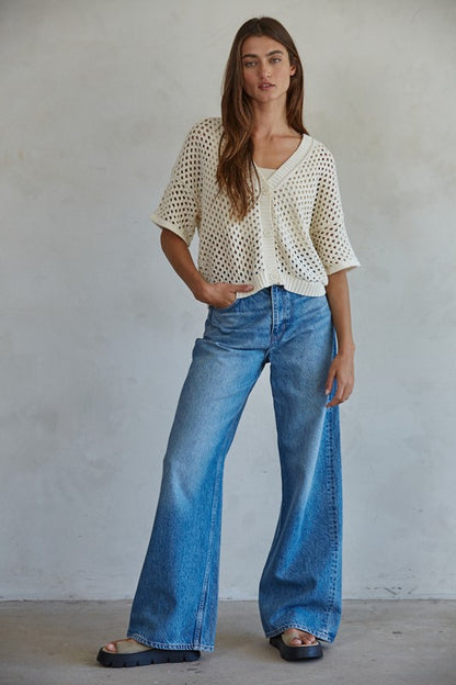 Reid Open Knit Cardigan