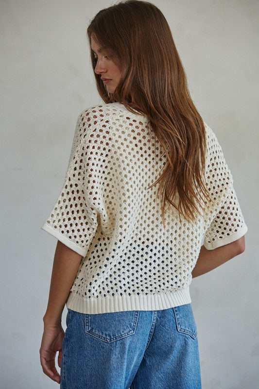 Reid Open Knit Cardigan