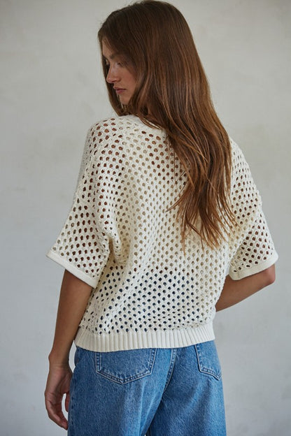 Reid Open Knit Cardigan