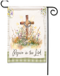 Rejoice in the Lord Garden Flag