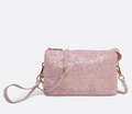 Riley Sequin Crossbody - Light Pink
