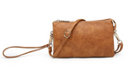 Jen & Co. - M013 Riley Monogrammable 3 Compartment Crossbody/Wristlet