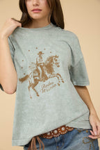 Rodeo Western Relaxed Short Sleeve Knit T-shirt