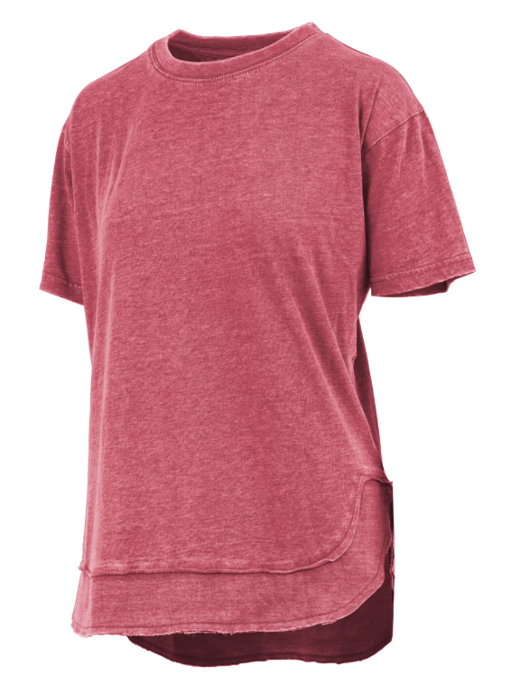 Short Sleeve Vintage Washed Poncho Tee