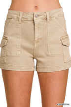 ZENANA Utility Pocket Short Pants