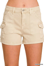 ZENANA Utility Pocket Short Pants