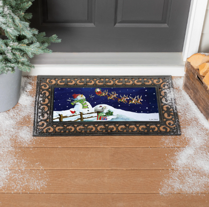 Santa & Snowman Sassafras Switch Mat