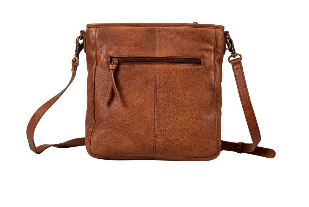 Santa Clara Canyon Stitched Leather Bag S-8135