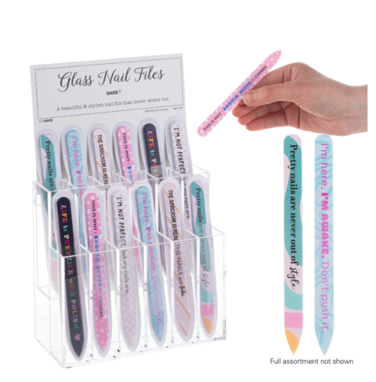 Nailed the Sarcasm Glass Nail Files