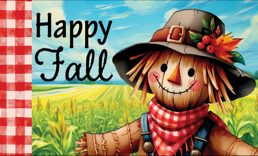 Scarecrow & Pumpkin-Floor Mat