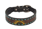 Scenic Hand-Tooled Dog Collar