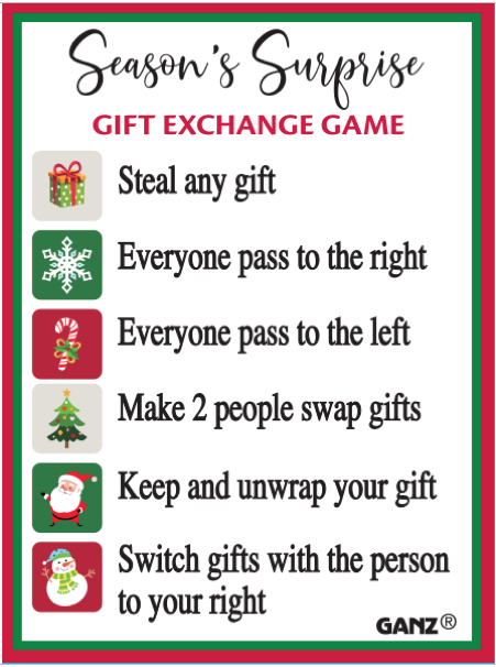 Season's Surprise Gift Exchange Game Charms