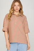 Payton Oversized Striped Top