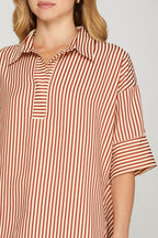 Payton Oversized Striped Top