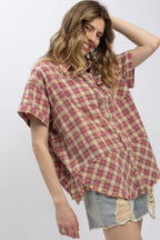 Forever Washed Flannel Short Sleeve Shirt