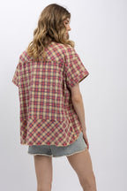 Forever Washed Flannel Short Sleeve Shirt