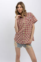 Forever Washed Flannel Short Sleeve Shirt
