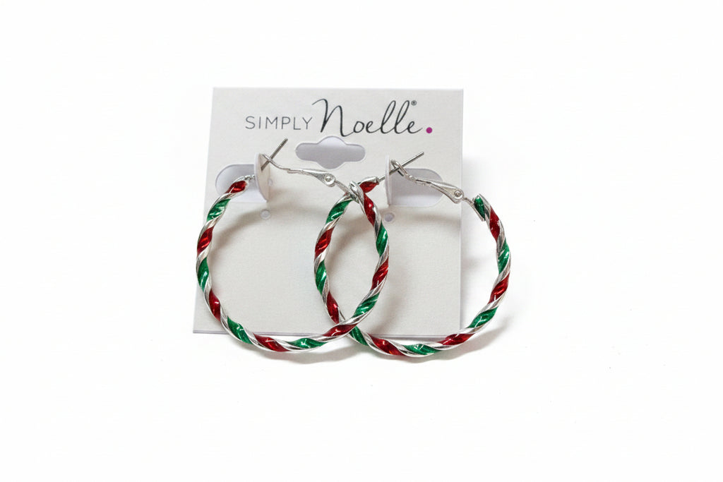 Holiday Hoop Earrings