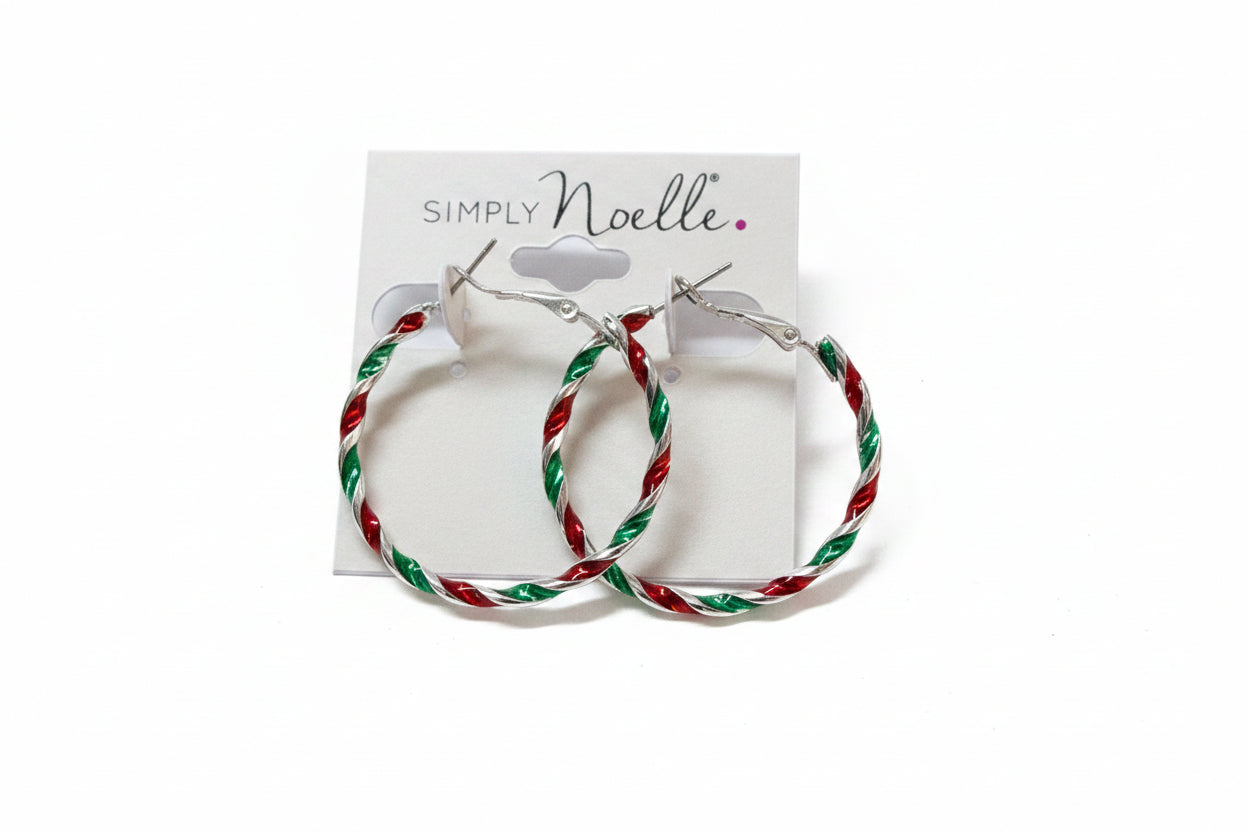 Holiday Hoop Earrings