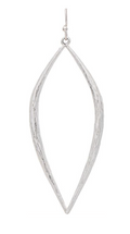 Silver Ellipse Seed Pod Earring