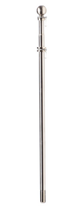 Silver Metal Extendable House Flag