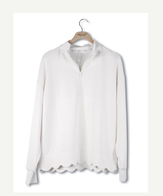 Simply Southern Scalloped Edge Pullover