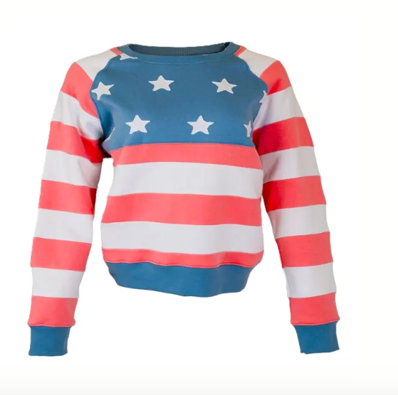 Simply Southern Patch USA Crew Sweatshirt