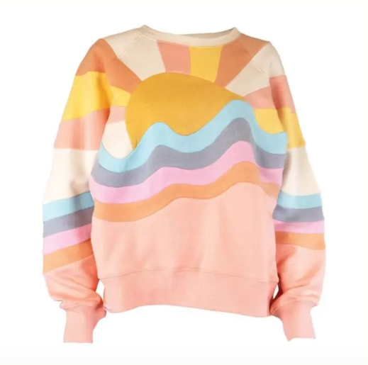 Simply Southern Sun Patch Crew Sweatshirt