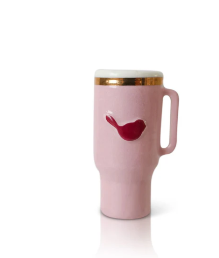 Nora Fleming sip happens tumbler mini