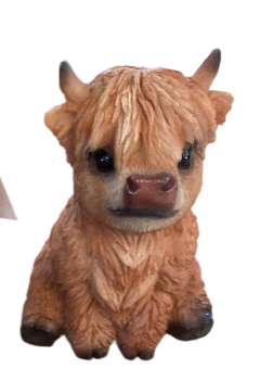 Small Resin Highland Cow